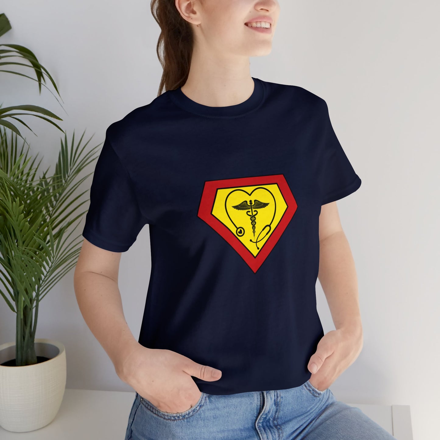 Occupation, Medical, Nurse, Doctor, Health Care Aide, Superhero, Sci-fi- Adult, Regular Fit, Soft Cotton, T-shirt