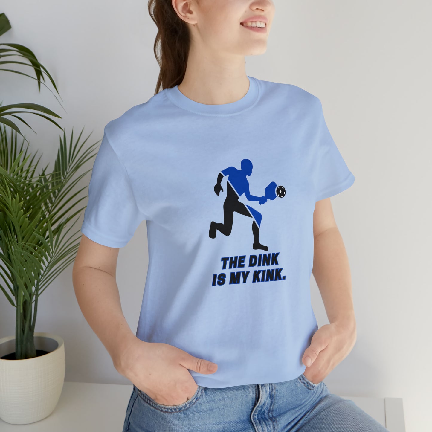 Pickleball Sports, The Dink Is My Kink- Adult, Regular Fit, Soft Cotton, Smaller Size Image, T-shirt