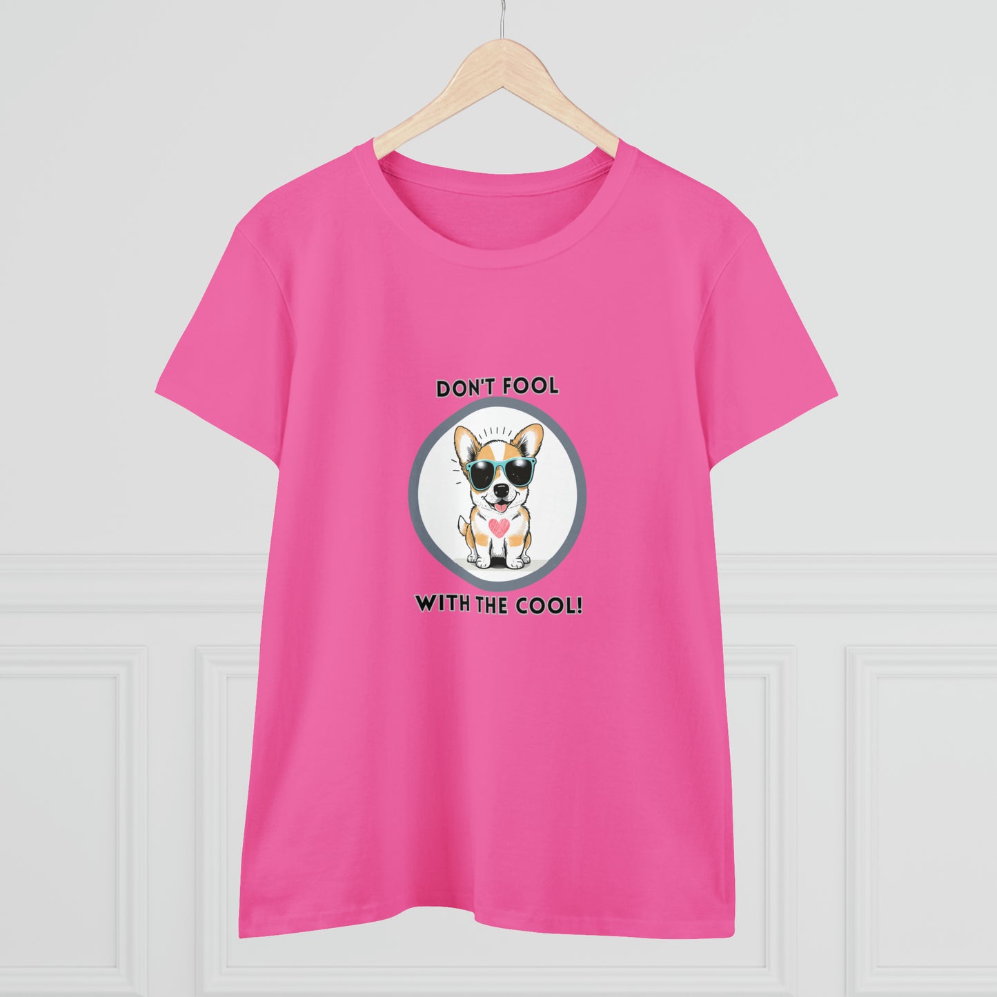 Dog, Don't Fool With The Cool Animal- Adult, Semi-fitted, T-shirt