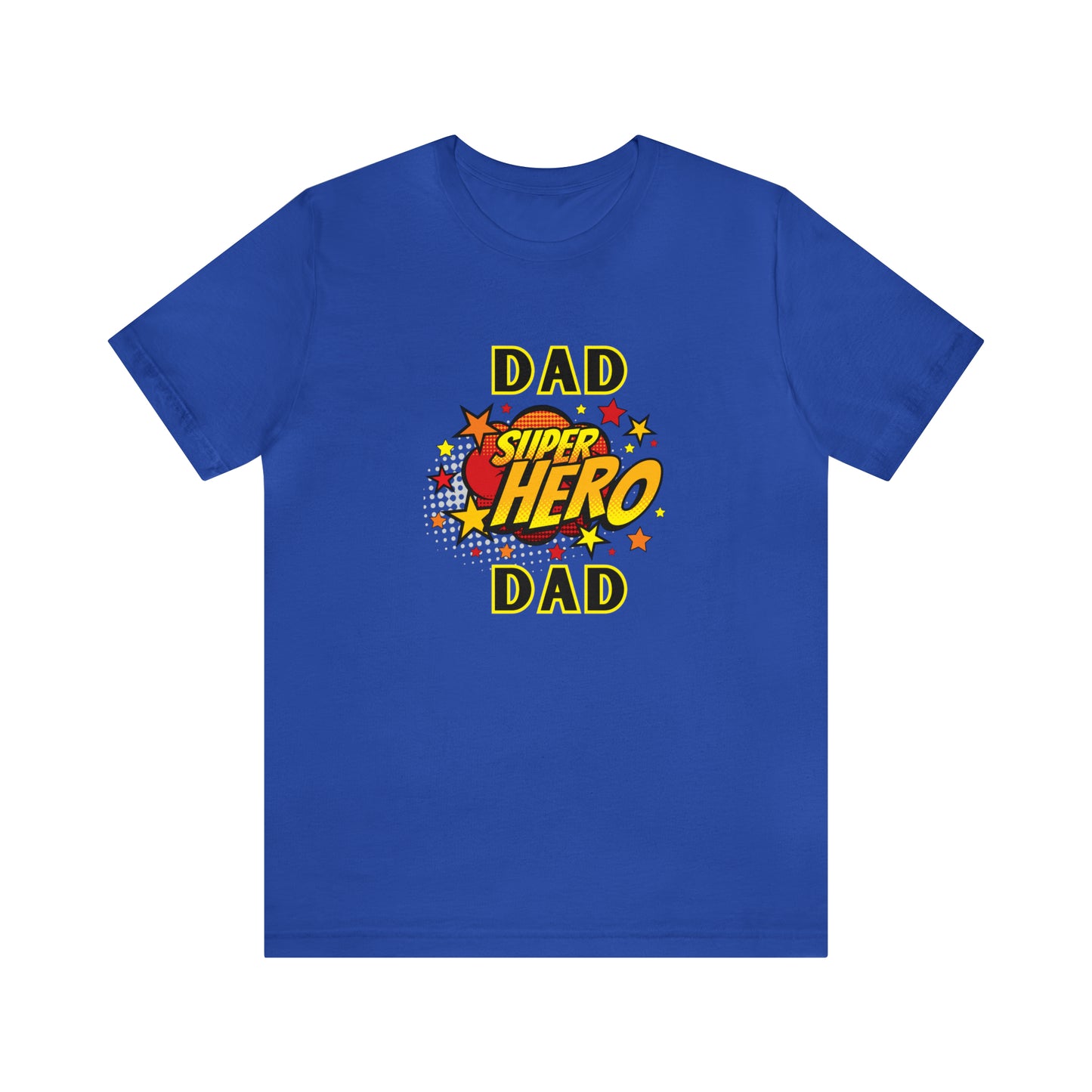 Family, Dad, Superhero, Positive- Adult, Regular Fit, Soft Cotton, T-shirt