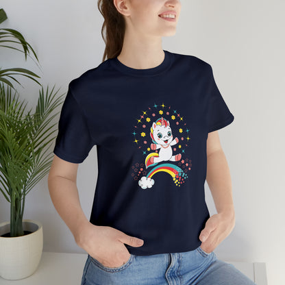 Fantasy, Unicorn, Positive, Things, Rainbow- Adult, Regular Fit, Soft Cotton, T-shirt
