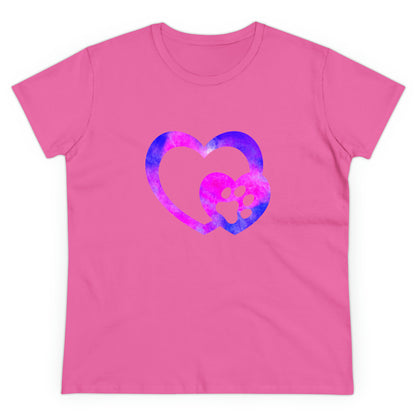 Art, Colorful, Love, Dog Paw- Adult, Semi-fitted, T-shirt