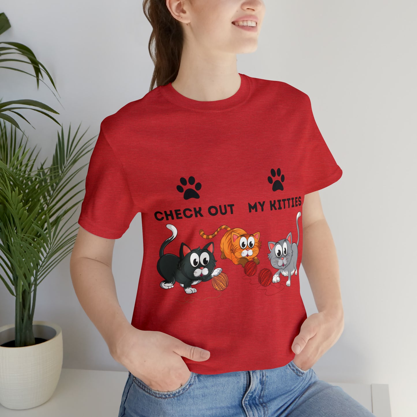 Kitty Cat T-Shirt / Check Out My Kitties Shirt / Unisex Jersey Short Sleeve Tee / Humorous Pet Clothes
