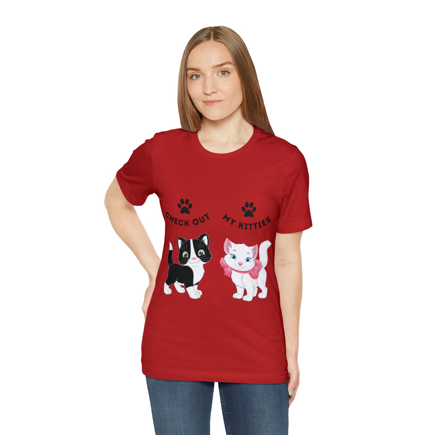 Kitty Cat T-Shirt / Check Out My Kitties Shirt / Unisex Jersey Short Sleeve Tee / Humorous Pet Clothes