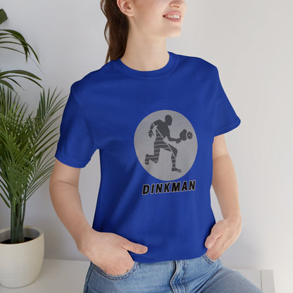 Pickleball Sports, Dinkman- Adult, Regular Fit, Soft Cotton, Smaller Size Image T-shirt
