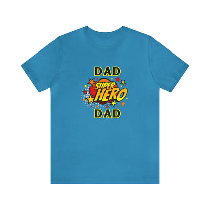 Family, Dad, Superhero, Positive- Adult, Regular Fit, Soft Cotton, T-shirt