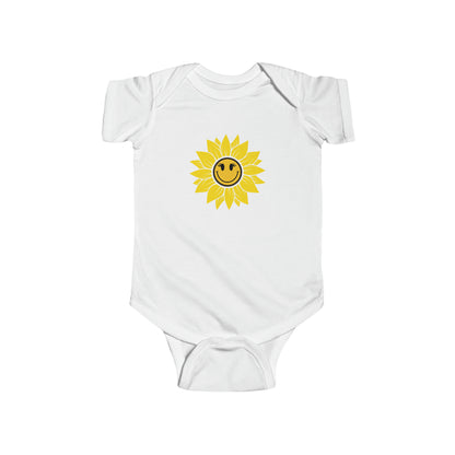 Positive, Sunflower, Nature, Gardens, Flowers, Garden- Infant, Baby, Toddler, Soft Cotton, Onesie