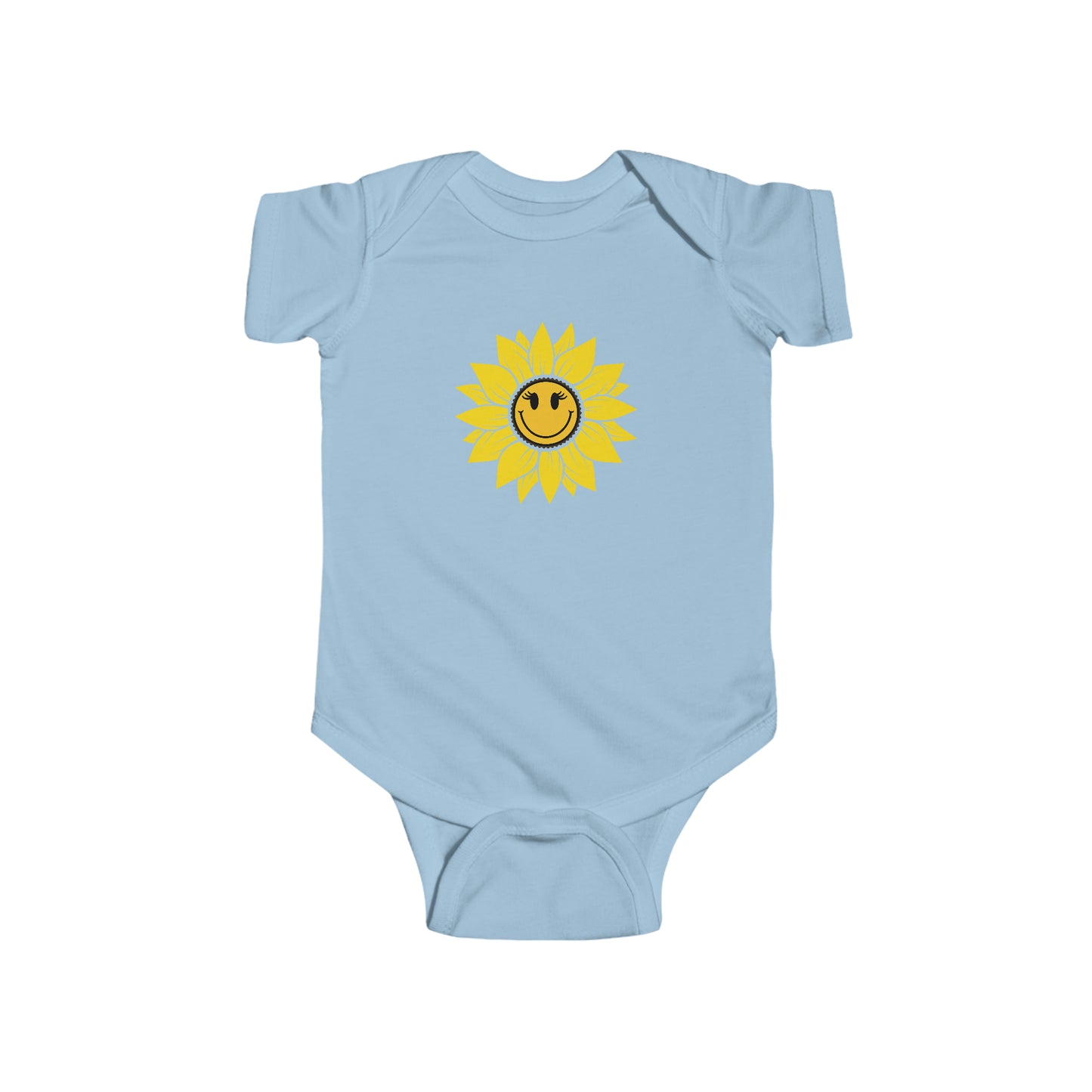 Positive, Sunflower, Nature, Gardens, Flowers, Garden- Infant, Baby, Toddler, Soft Cotton, Onesie