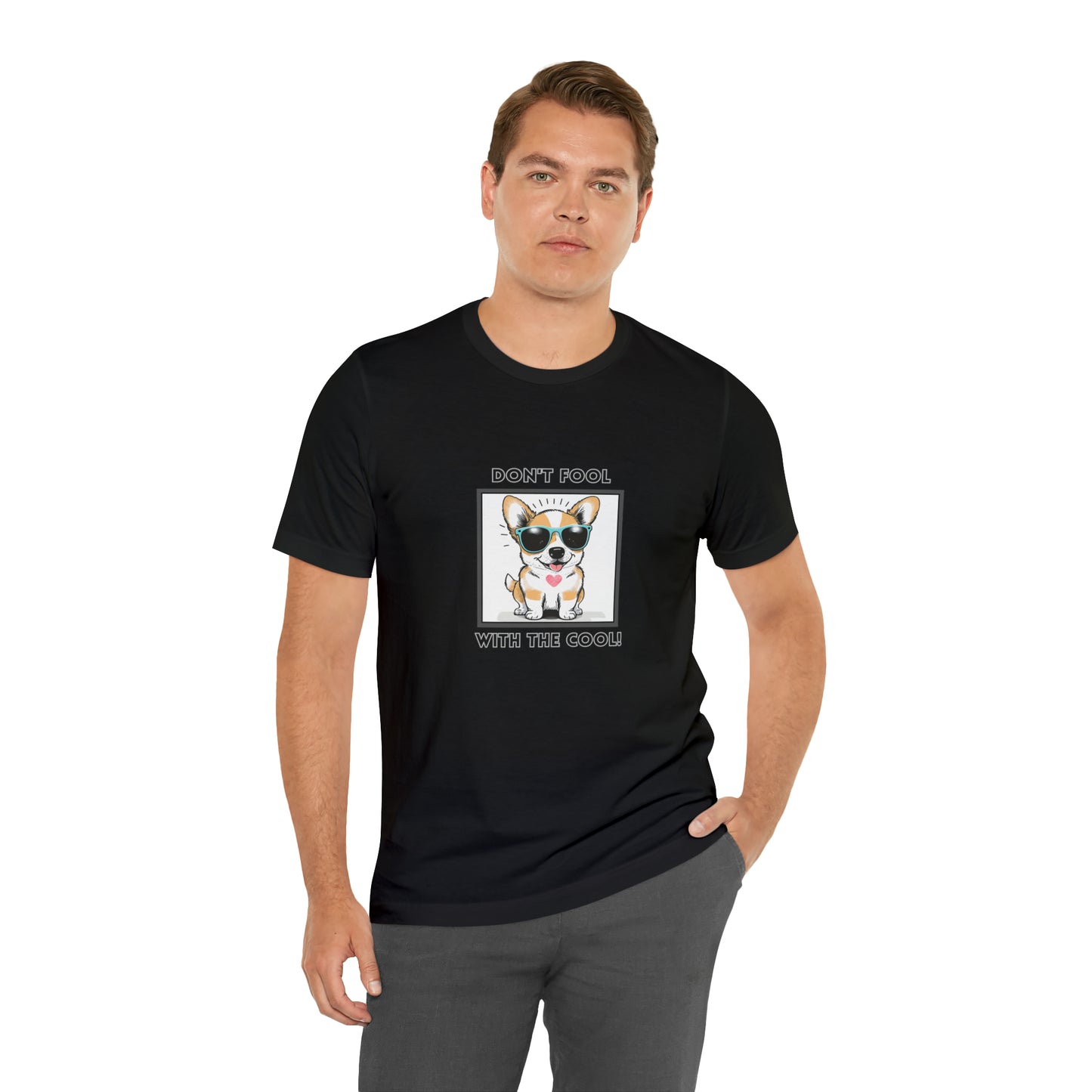 Dog, Don't Fool With The Cool, Animals- Adult, Regular Fit, Soft Cotton, T-shirt
