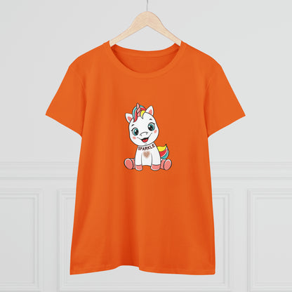 Fantasy, Unicorn, Sparkle, Positive- Adult, Semi-fitted T-shirt