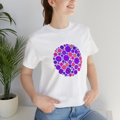 Colorful, Nature, Flowers- Adult, Regular Fit, Soft Cotton,  T-shirt
