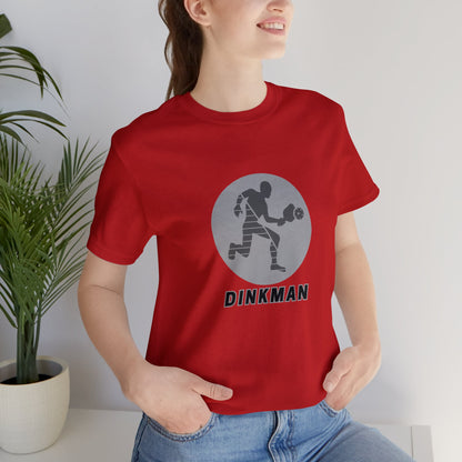 Pickleball Sports, Dinkman- Adult, Regular Fit, Soft Cotton, Smaller Size Image T-shirt