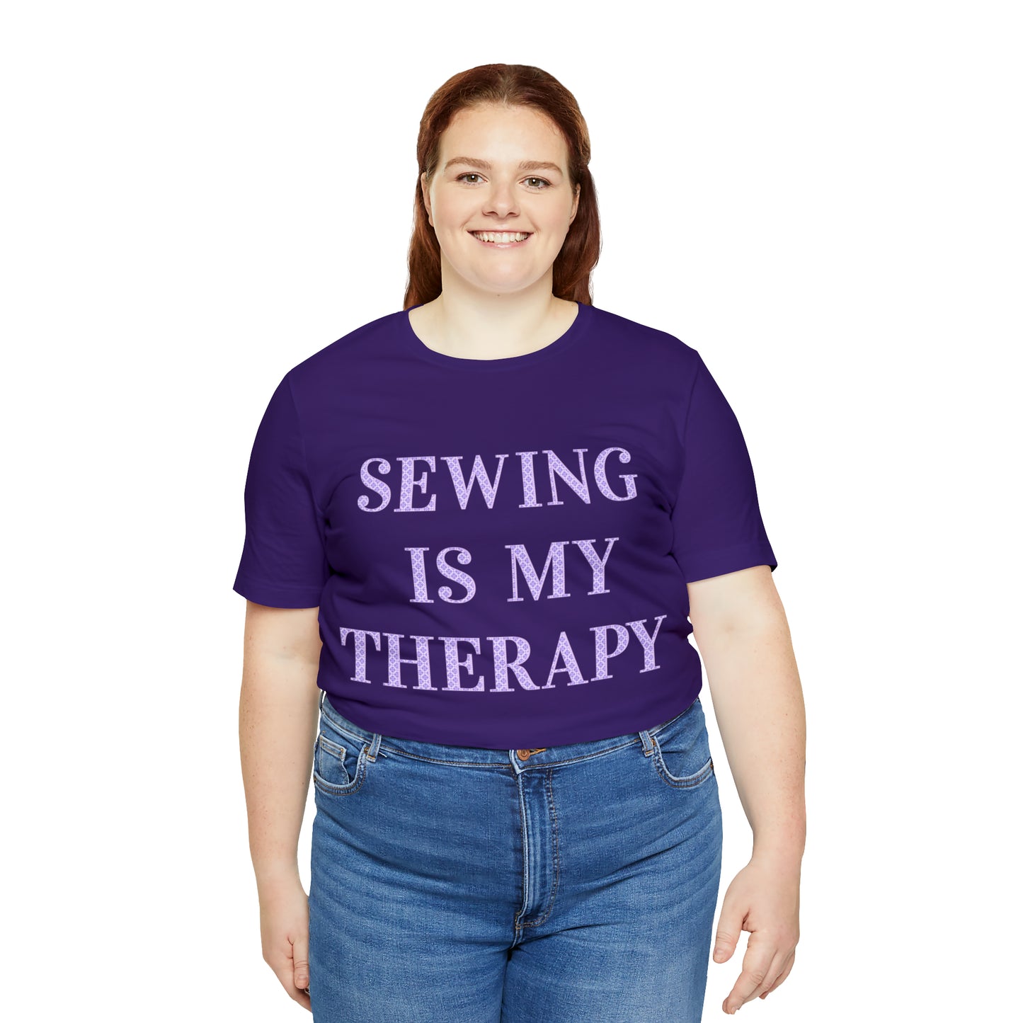 Sewing Is My Therapy- Adult, Regular Fit, Soft Cotton, T-shirt