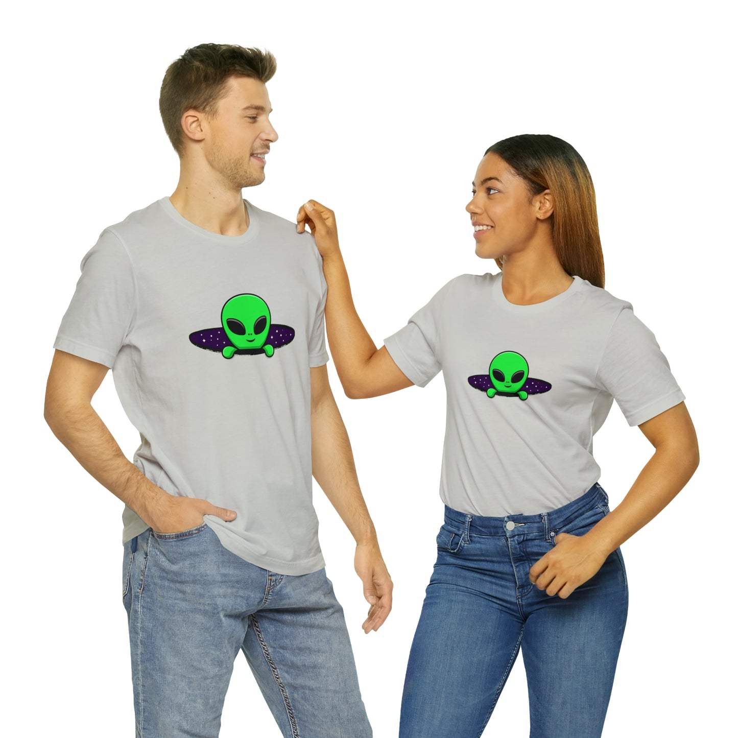 Fantasy, Alien Portal, Sci-fi, Aliens- Adult, Regular Fit, Soft Cotton, T-shirt