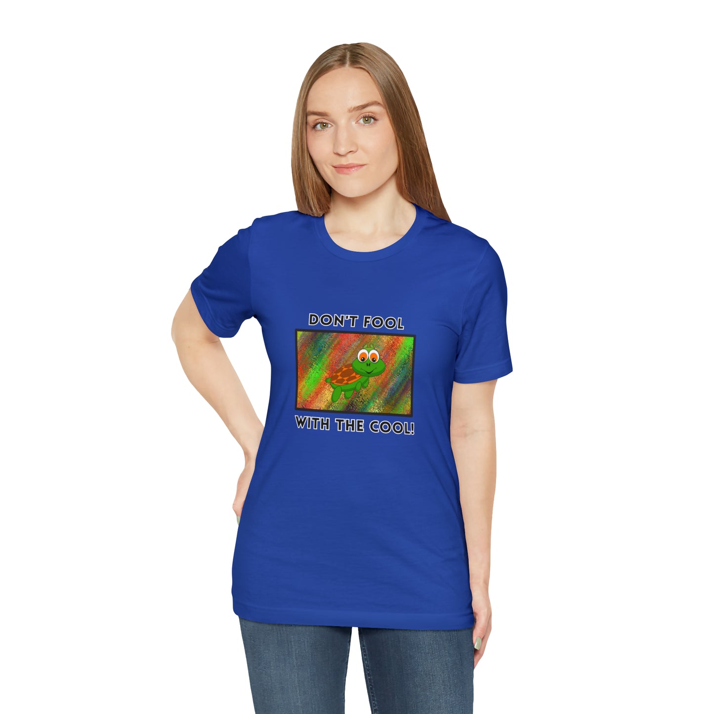 Turtle, Don't Fool With The Cool- Adult, Regular Fit, Soft Cotton, T-shirt