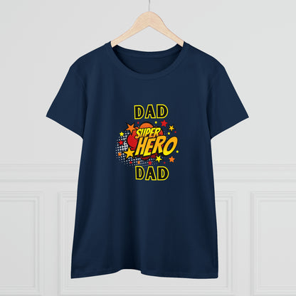 Family, Dad, Superhero, Positive- Adult, Semi-fitted, T-shirt