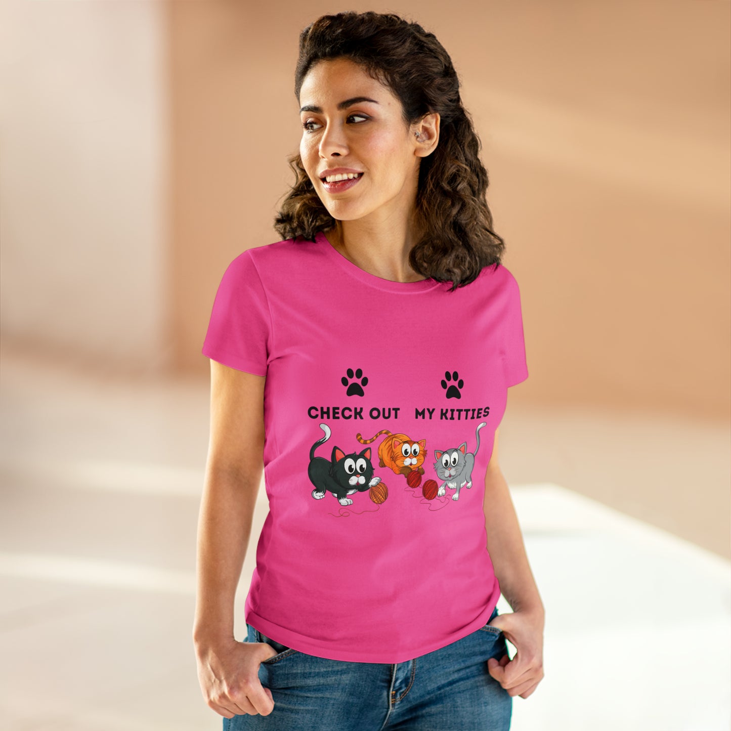 Kitty Cat T-Shirt / Check Out My Kitties Shirt / Unisex Jersey Short Sleeve Tee / Humorous Pet Clothes