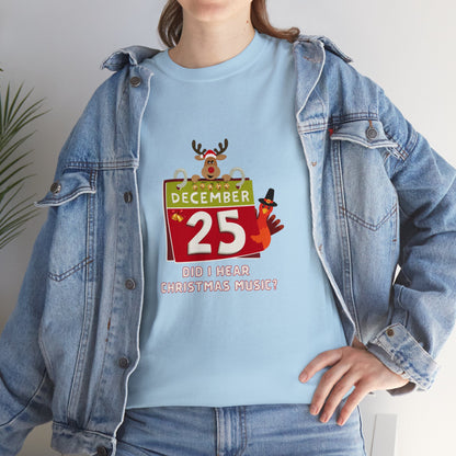 Christmas Funny, Cute Holiday T-shirt-Unisex Heavy Cotton Tee