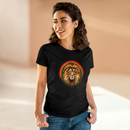 Lion, Animals, Felines (Wild Cats), Nature- Adult, Semi-fitted T-shirt
