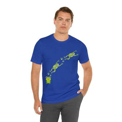 Frog Crossing- Adult, Regular Fit, Soft Cotton, T-shirt