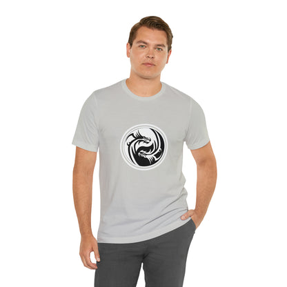 Symbol, Dragon, Ying Yang- Adult, Regular Fit, Soft Cotton, Smaller Size Image, T-shirt
