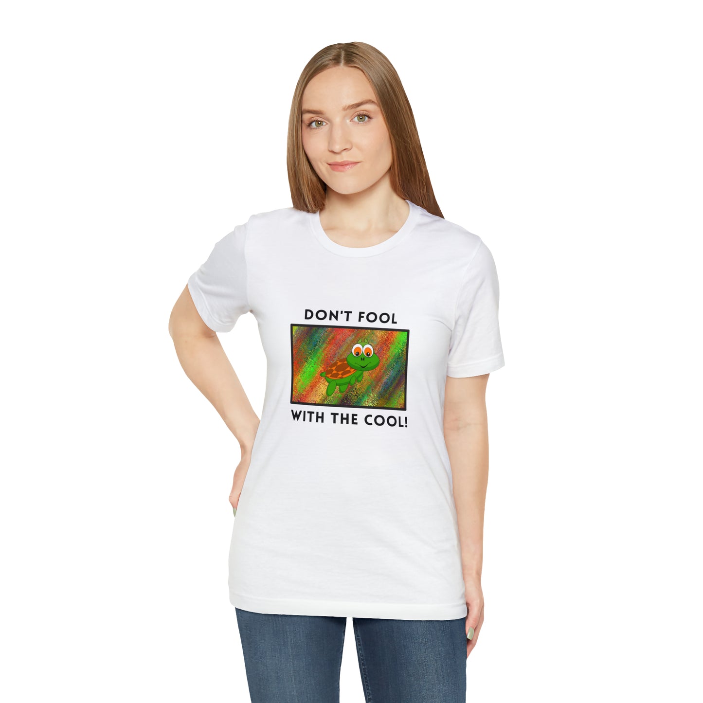Turtle, Don't Fool With The Cool- Adult, Regular Fit, Soft Cotton, T-shirt