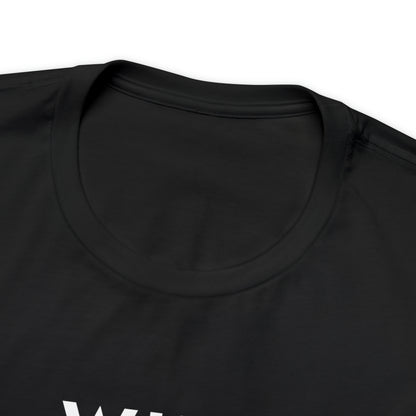 Bird, Who Me? Owl- Adult, Unisex Jersey Short Sleeve Tee, T-shirt