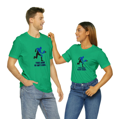 Pickleball Sports, The Dink Is My Kink- Adult, Regular Fit, Soft Cotton, Smaller Size Image, T-shirt