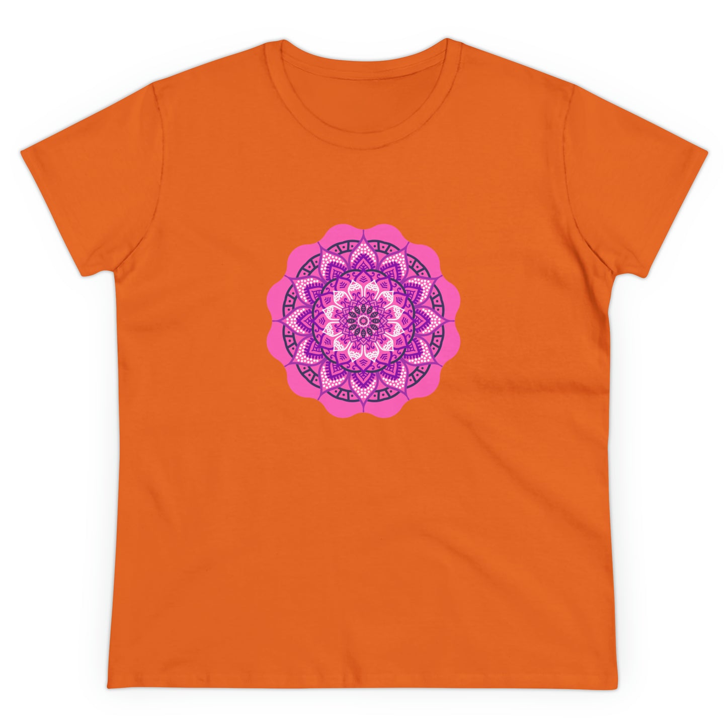 Colorful, Art, Nature, Flowers- Adult, Semi-fitted, T-shirt