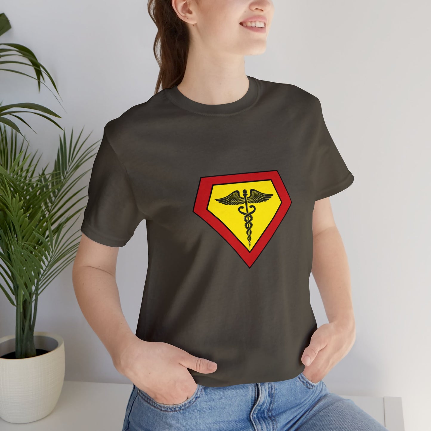 Occupation, Medical, Nurse, Doctor, Health Care Aide, Superhero, Sci-fi- Adult, Regular Fit, Soft Cotton, T-shirt