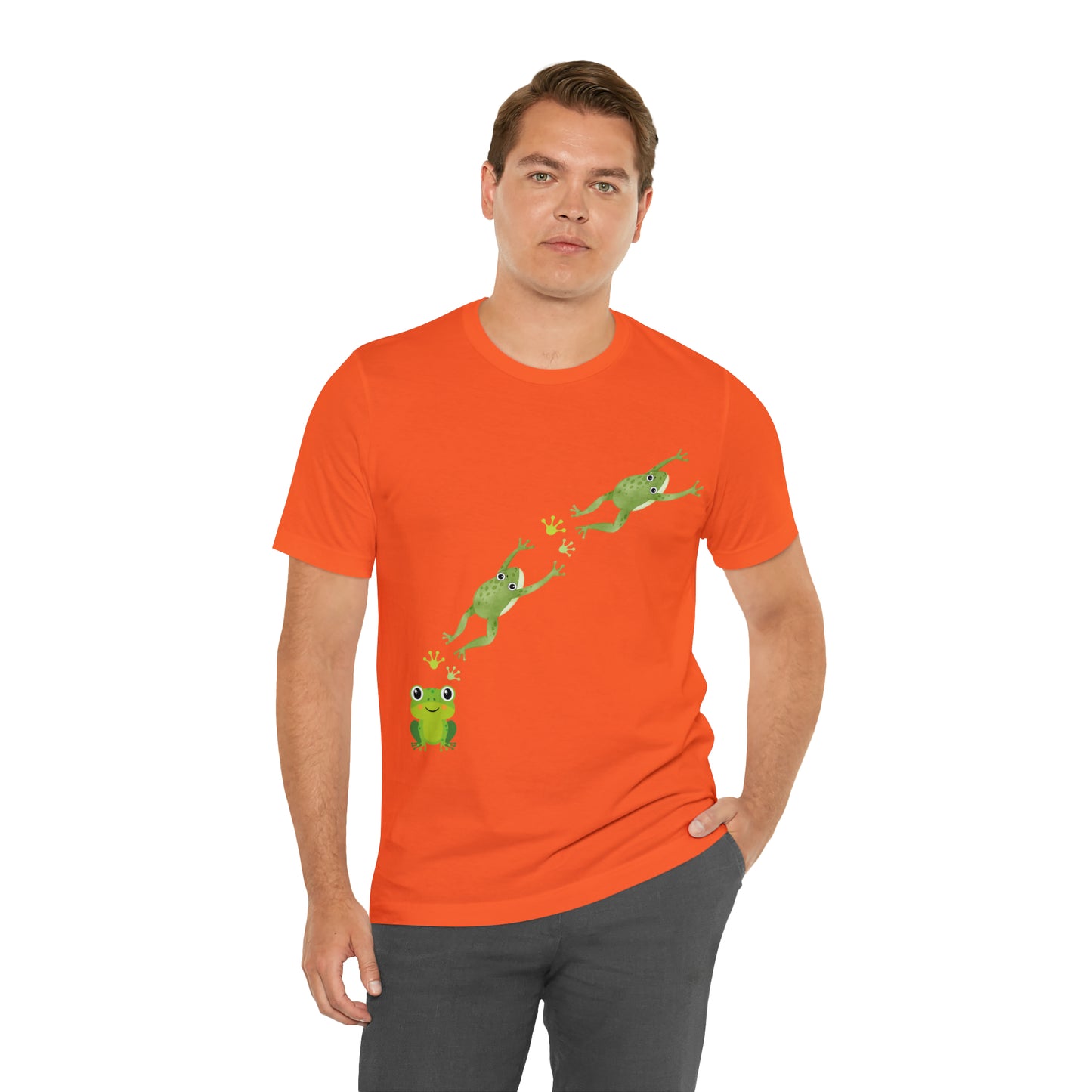 Frog Crossing- Adult, Regular Fit, Soft Cotton, T-shirt