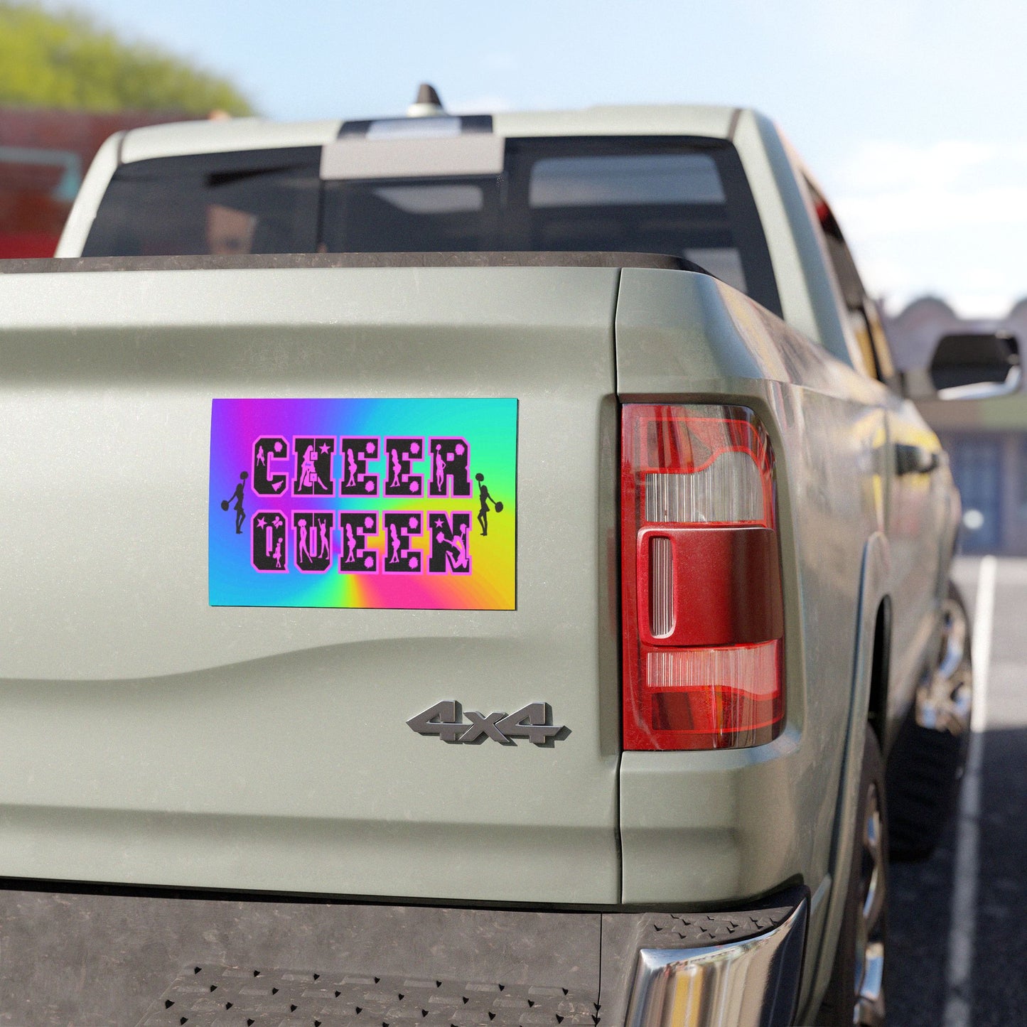 Cheer Queen Magnet, Cheerleader, Queen, Car, Refrigerator Magnet, Gymnast, Weatherproof, Gift For Cheerleader, Cheer Mom, Dad, Parent Gift