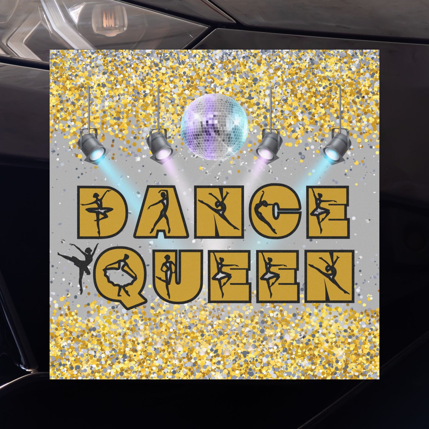 Dance Queen Magnet, Dancer, Car, Refrigerator Magnet, Dance Mom, Weatherproof, Gift For Dance Mom Dad Gift For Dancer Ballet Tap Jazz Modern