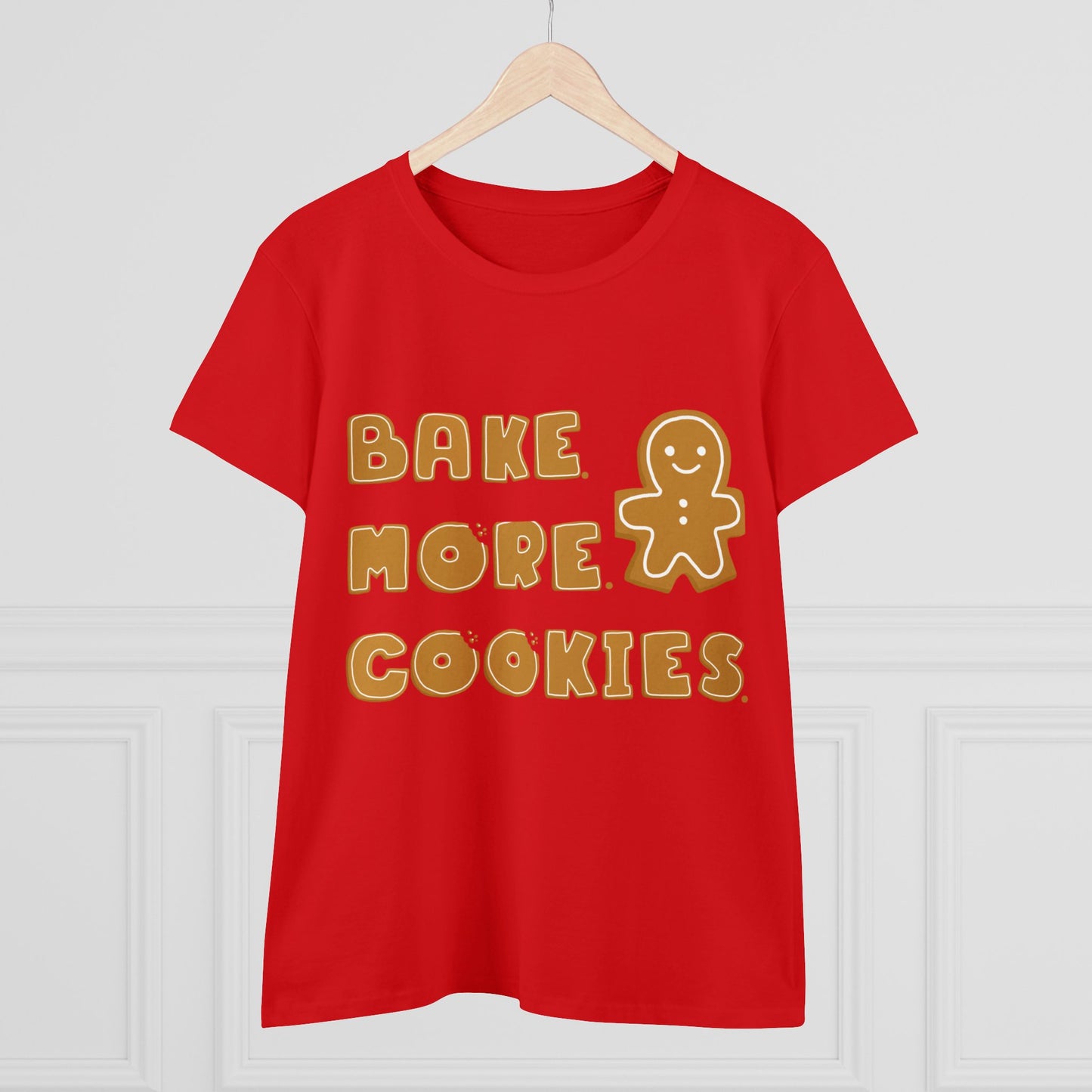Hobby, Interests, Baking, Bake More Cookies Gingerbread, Things, Food- Adult, Semi-fitted, T-shirt