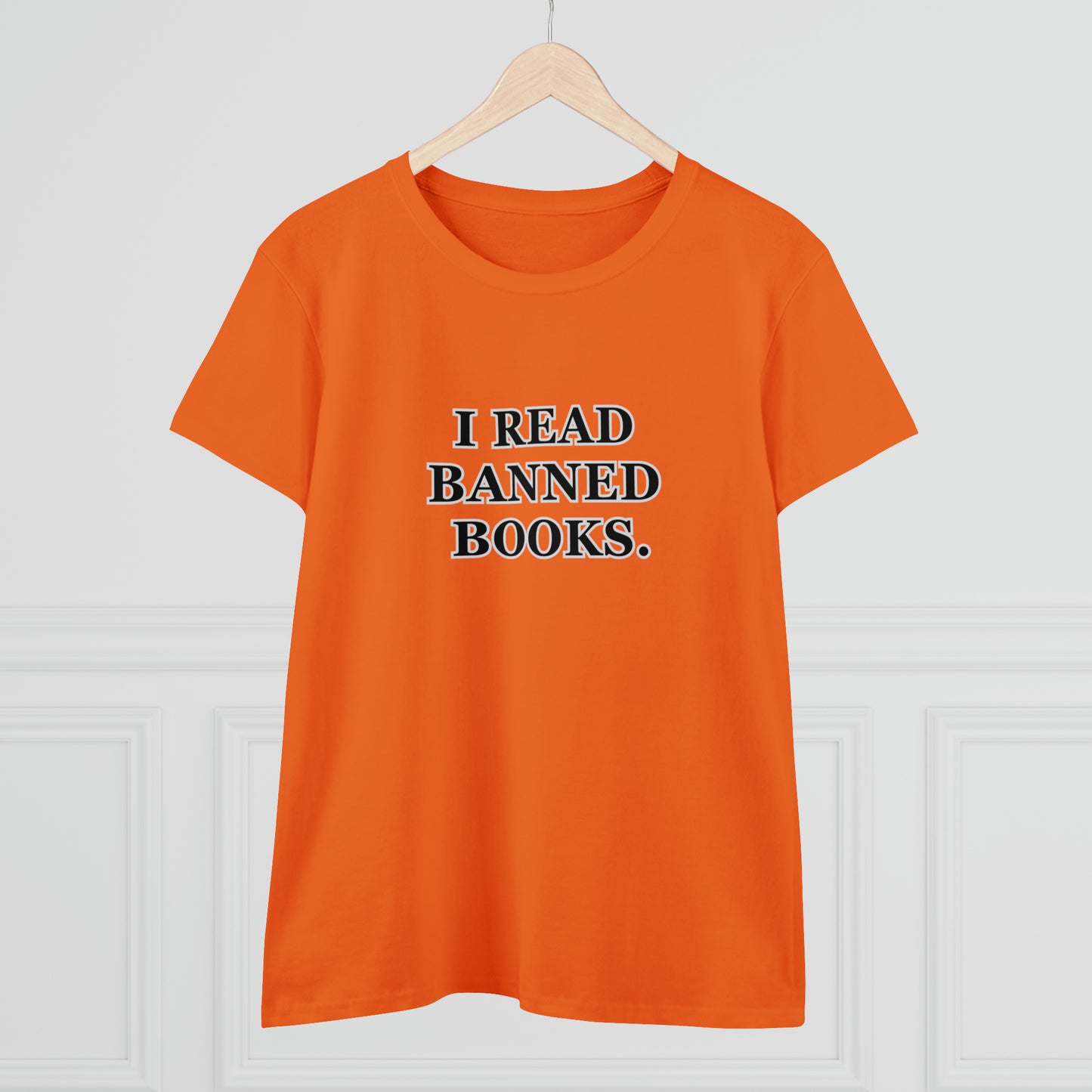 Reading, I Read Banned Books, Things, Books- Adult, Semi-fitted, Smaller Size Image T-Shirt