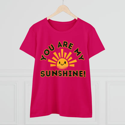 Positive, You Are My Sunshine, Happiness- Adult, Semi-fitted, Full Size Image, T-shirt