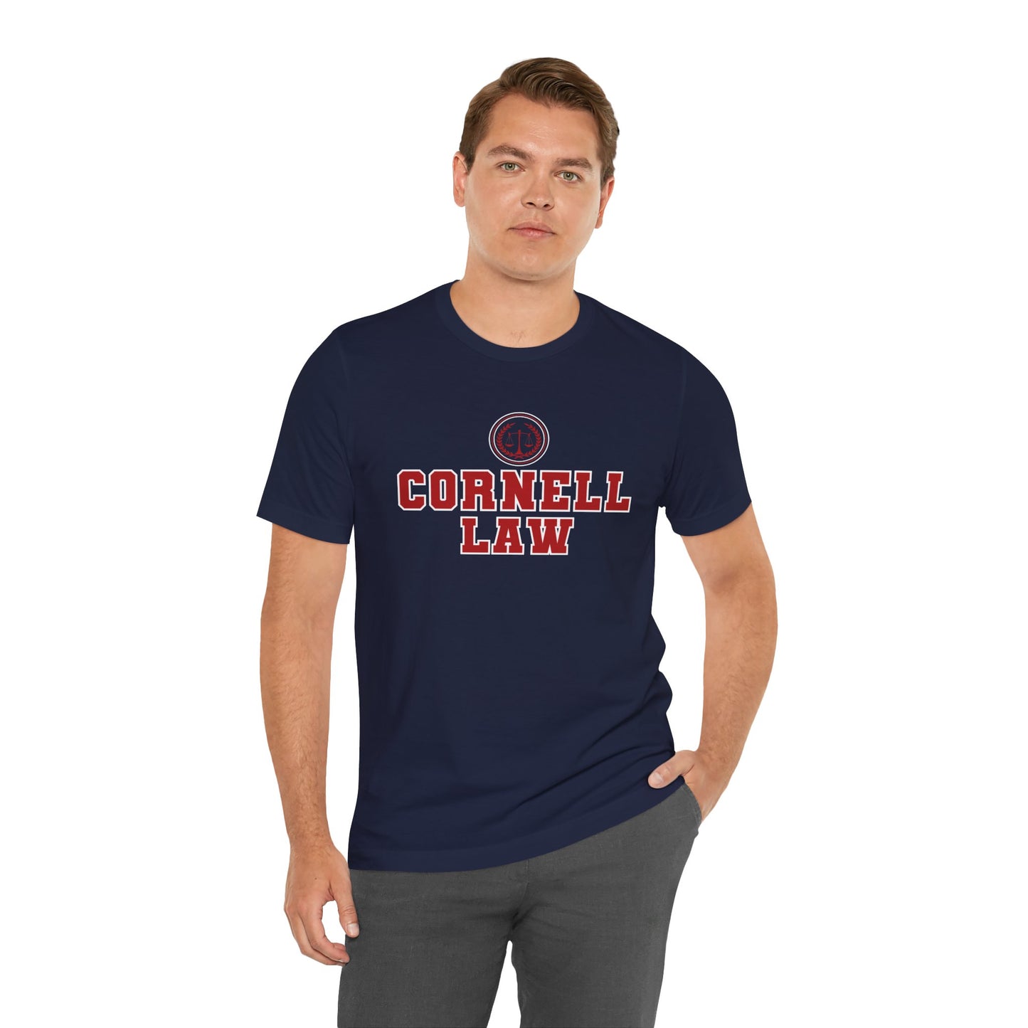 Cornell University Law School- Adult, Regular Fit, Soft Cotton, T-shirt
