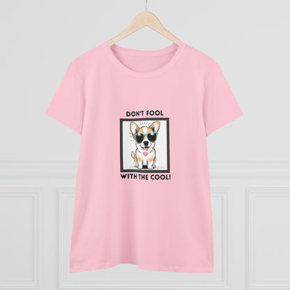 Dog, Don't Fool With The Cool, Animals- Adult, Semi-fitted, T-shirt