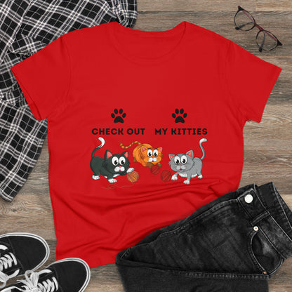 Kitty Cat T-Shirt / Check Out My Kitties Shirt / Unisex Jersey Short Sleeve Tee / Humorous Pet Clothes