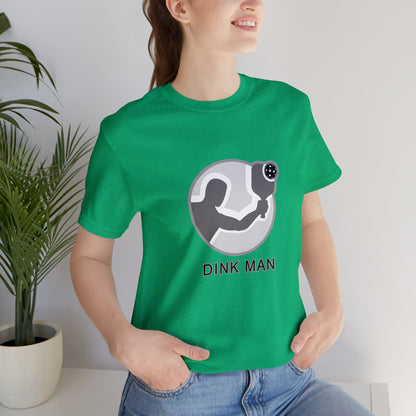 Pickleball Sports, Dink Man- Adult, Regular Fit, Soft Cotton, Smaller Size Image T-shirt
