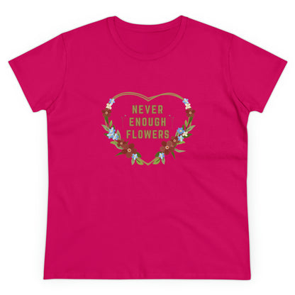 Nature, Plants, Never Enough Flowers, Plants- Adult, Semi-fitted, T-shirt