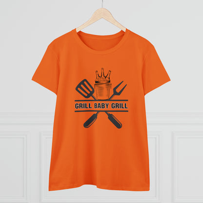 Hobby, Interests, Grilling, Grill Baby Grill, Family, Dad, Mom- Adult, Semi-fitted, T-shirt