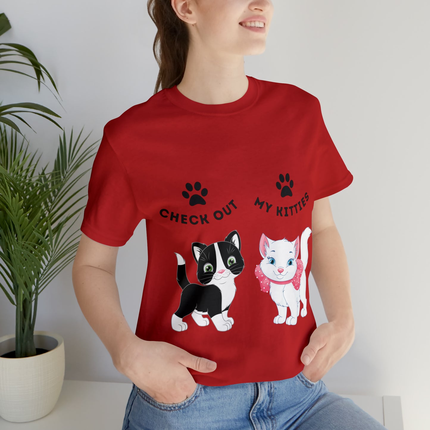 Kitty Cat T-Shirt / Check Out My Kitties Shirt / Unisex Jersey Short Sleeve Tee / Humorous Pet Clothes