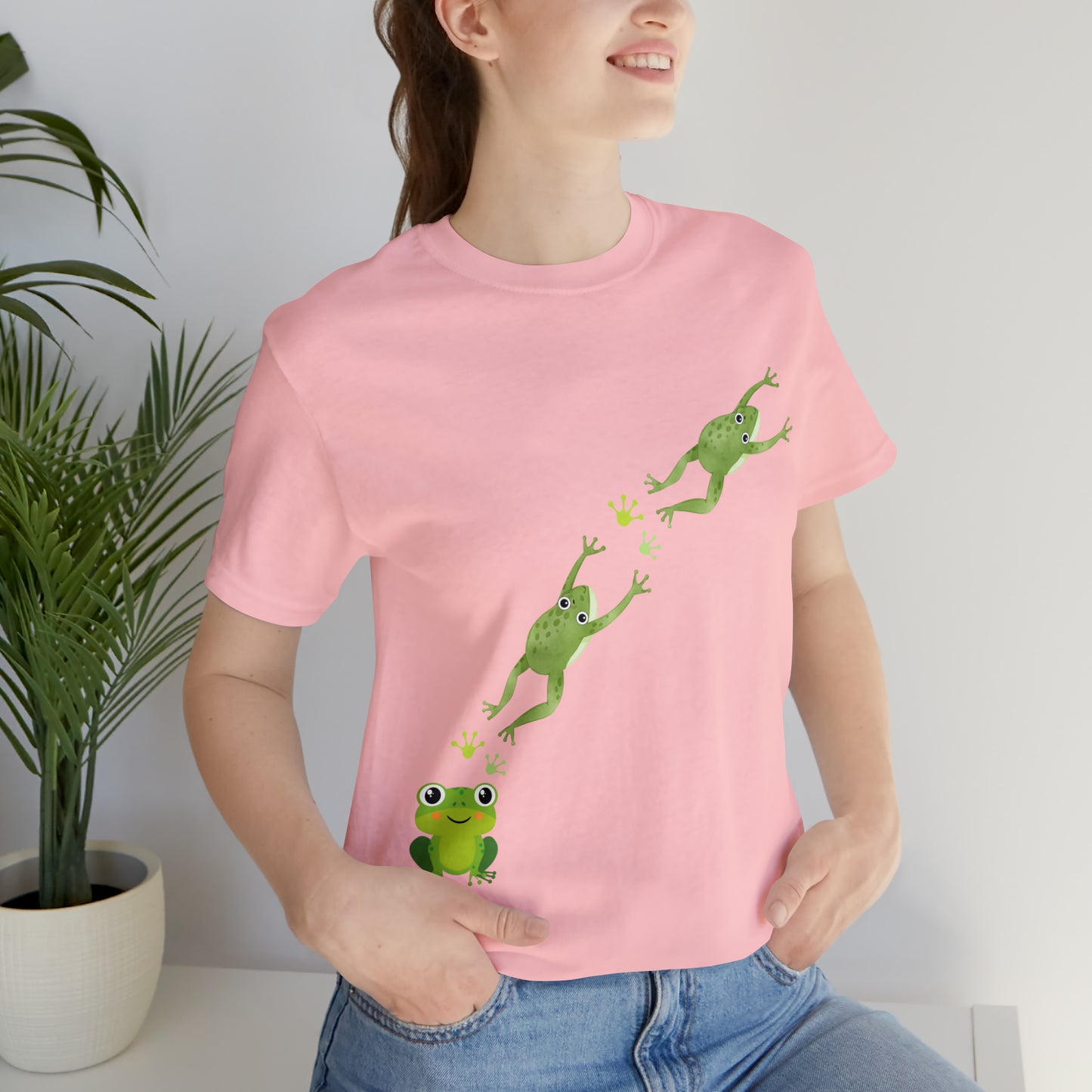 Frog Crossing- Adult, Regular Fit, Soft Cotton, T-shirt