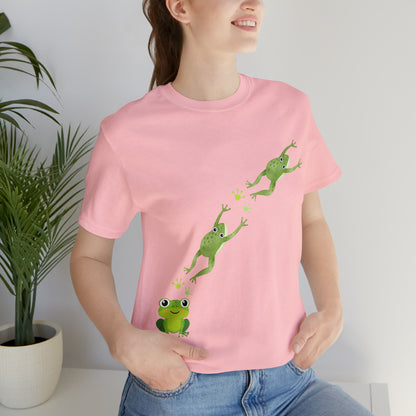 Frog Crossing- Adult, Regular Fit, Soft Cotton, T-shirt