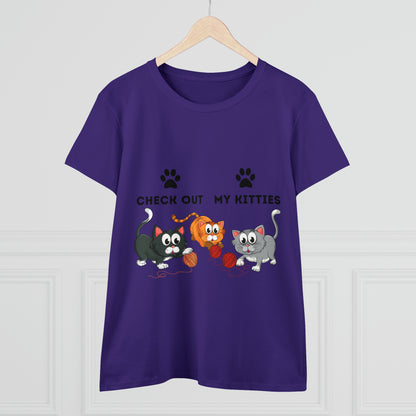 Kitty Cat T-Shirt / Check Out My Kitties Shirt / Unisex Jersey Short Sleeve Tee / Humorous Pet Clothes