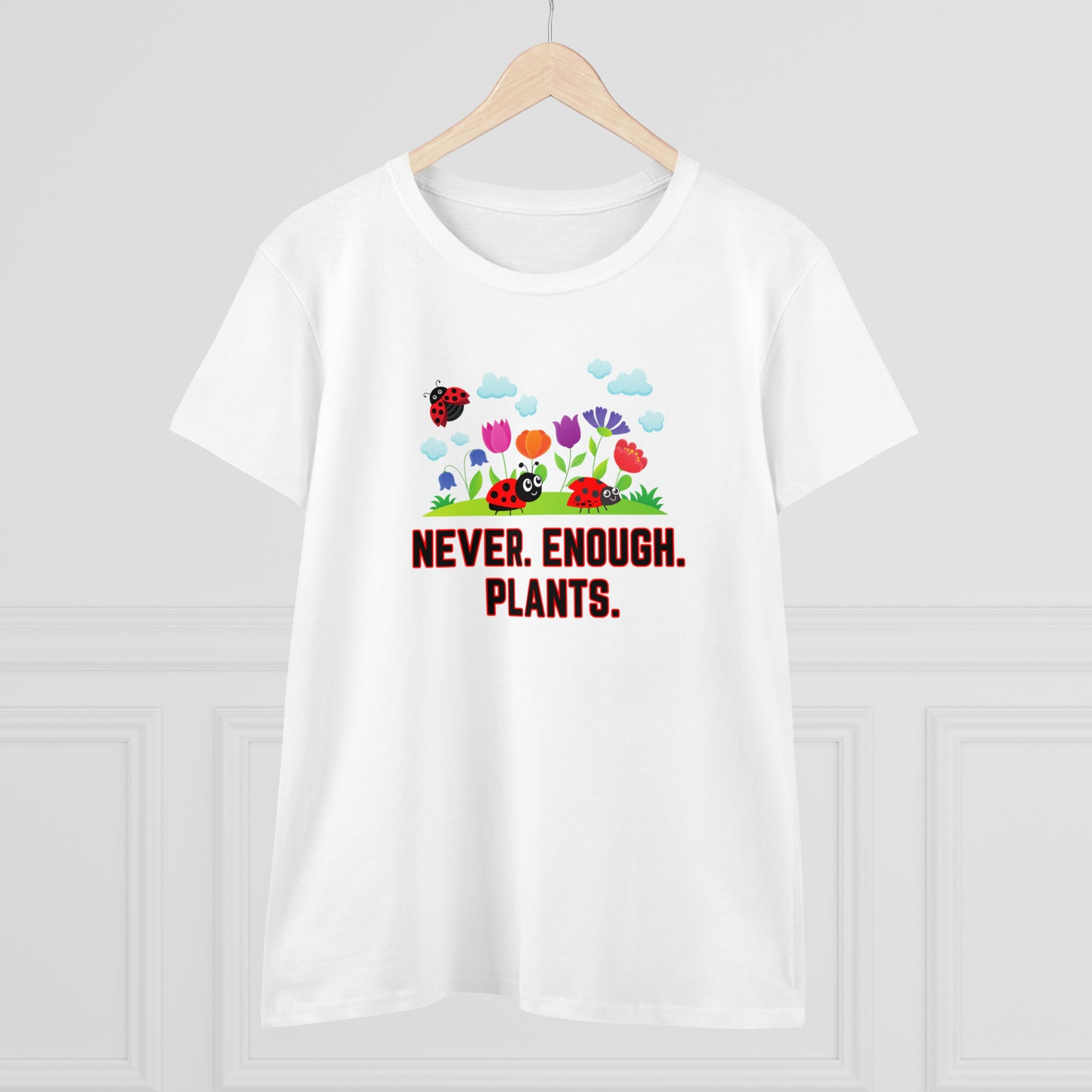 Nature, Plants, Never Enough Plants, Ladybug, Bug- Adult, Semi-fitted, T-shirt