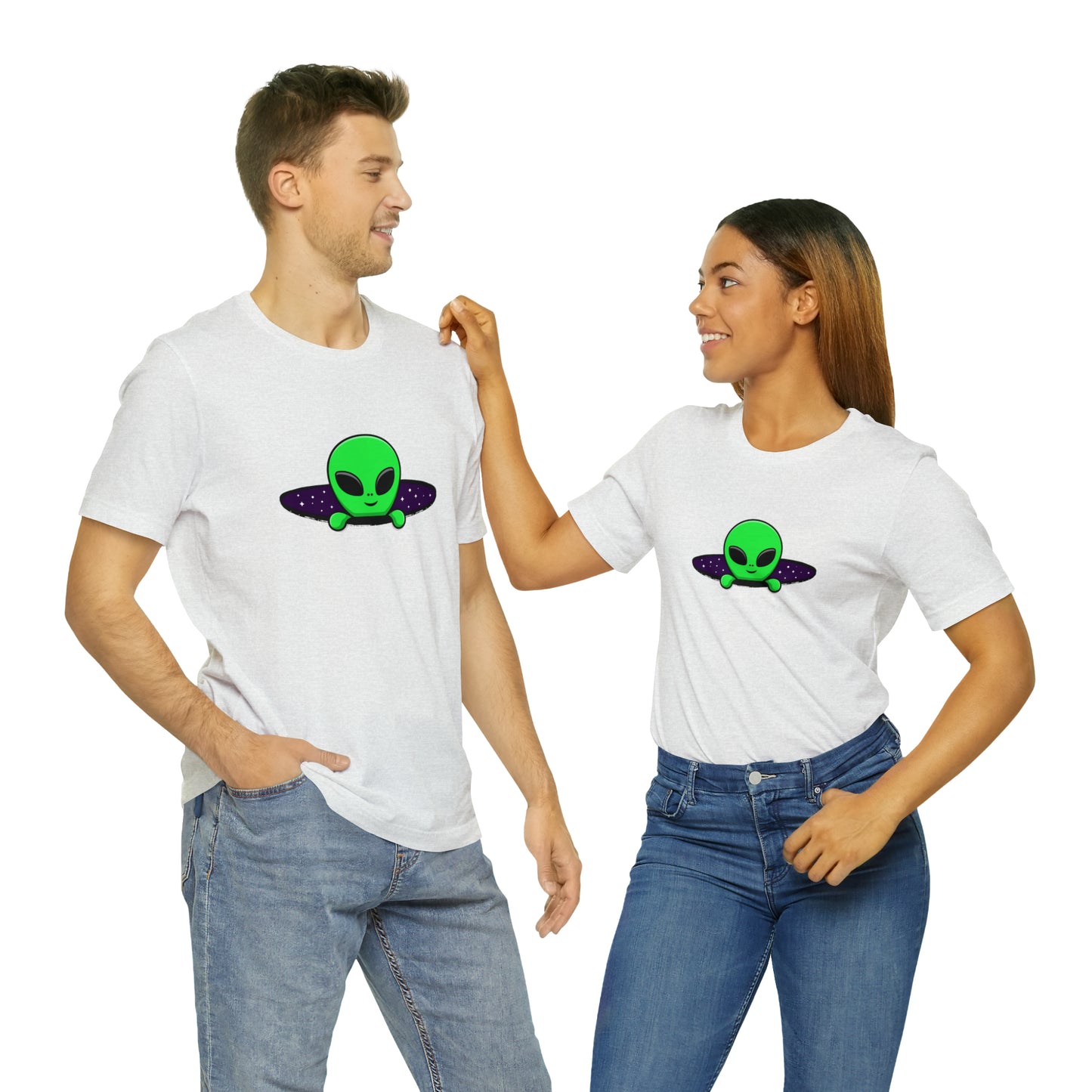 Fantasy, Alien Portal, Sci-fi, Aliens- Adult, Regular Fit, Soft Cotton, T-shirt