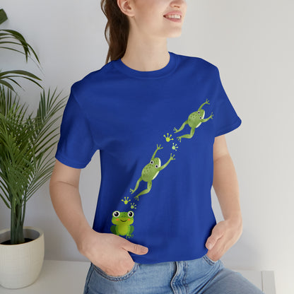 Frog Crossing- Adult, Regular Fit, Soft Cotton, T-shirt