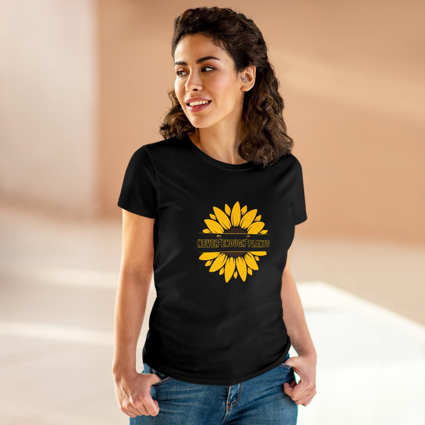 Nature, Plants, Flowers, Garden, Never Enough Plants, Sunflowers- Adult, Semi-fitted, T-shirt